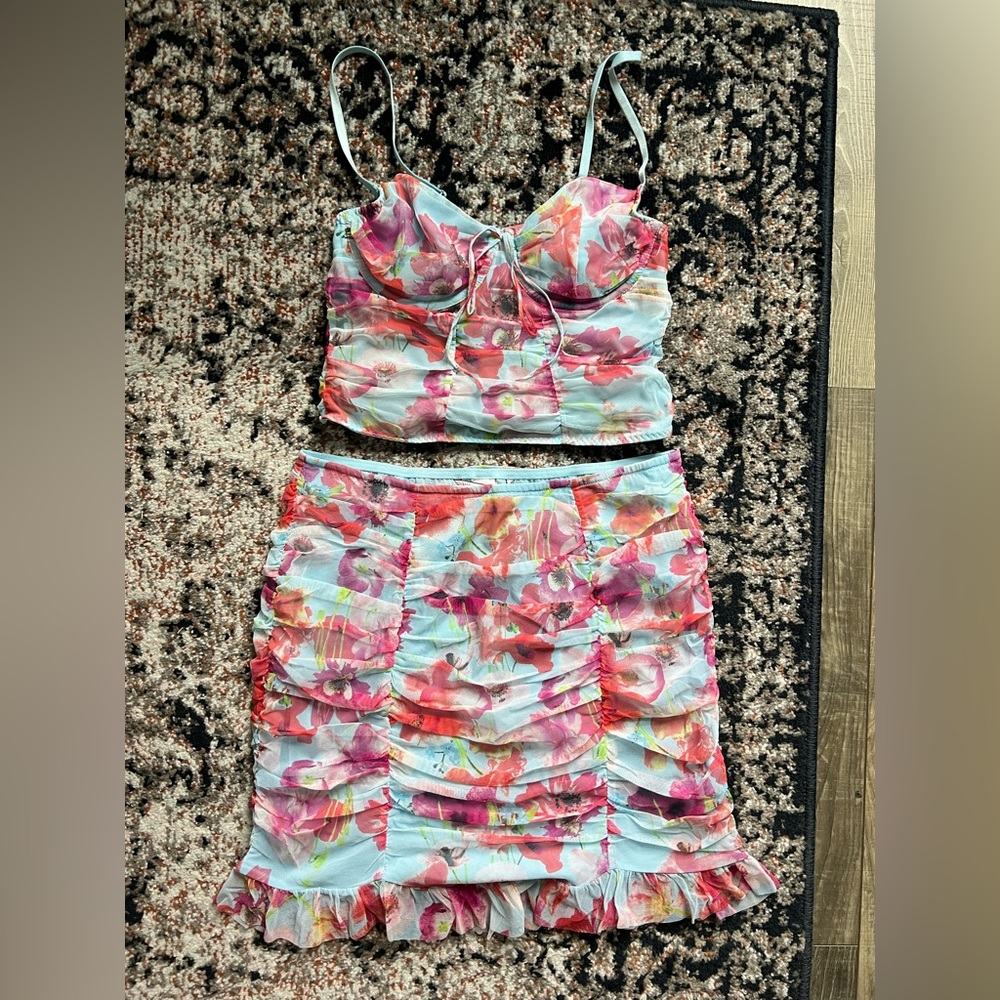 2-Piece VS Corset & Skirt Set